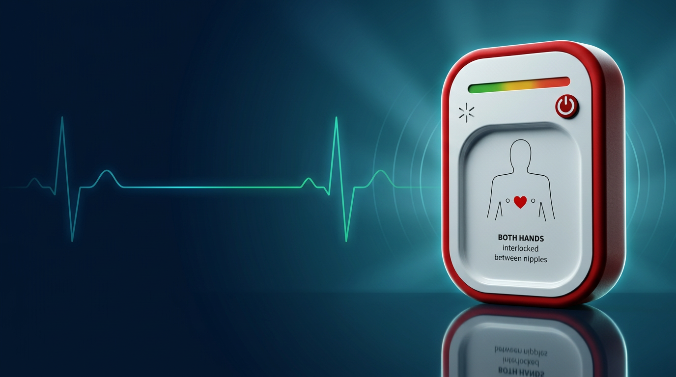 CPR PRAYAS™ intelligent guidance device with glowing feedback ring